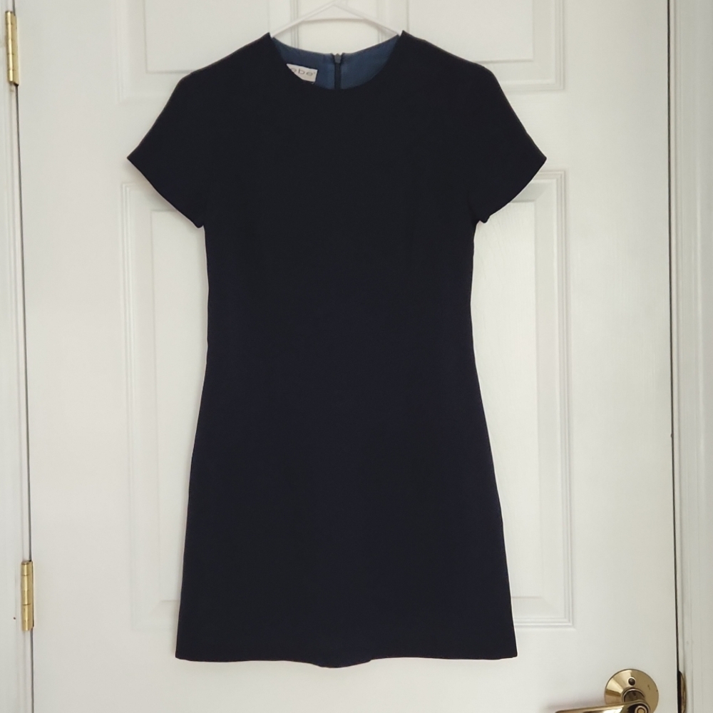Bebe Navy Short Sleeved Dress